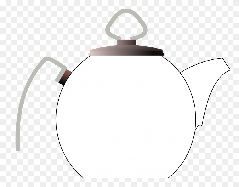 2555x1961 Kettle Clipart Black And White - Teapot Images Clipart