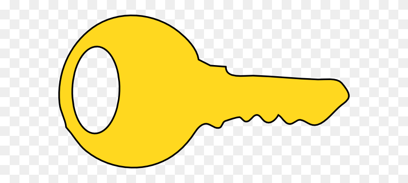 Key Clip Art - Yellow House Clipart