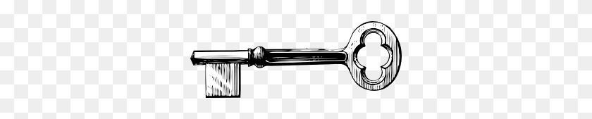 300x109 Key Clip Art - Vintage Key Clipart