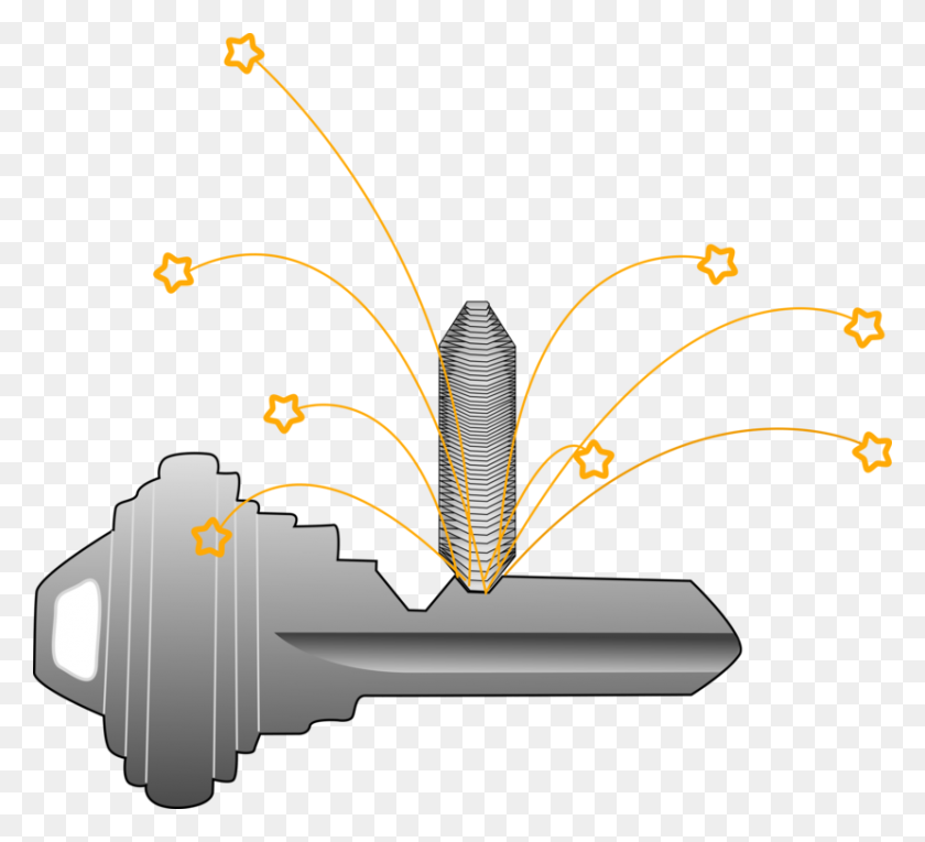 829x750 Key Computer Icons Cutting Locksmithing - Gold Key Clipart