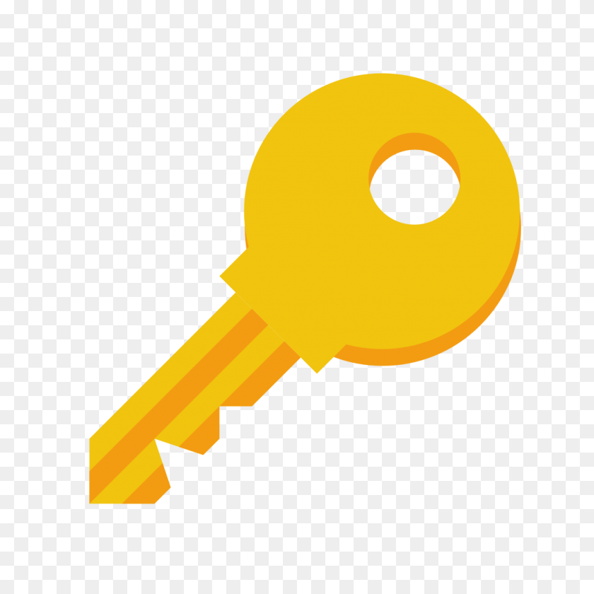 1024x1024 Значок Ключа, Маленький Плоский Набор Иконок Paomedia - Png Для Ico