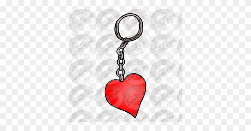 380x380 Key Ring Picture For Classroom Therapy Use - Keychain Clipart