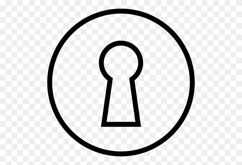 512x512 Keyhole Png Icon - Keyhole PNG