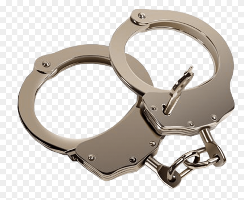 850x685 Keylock Handcuffs Png - Handcuffs PNG