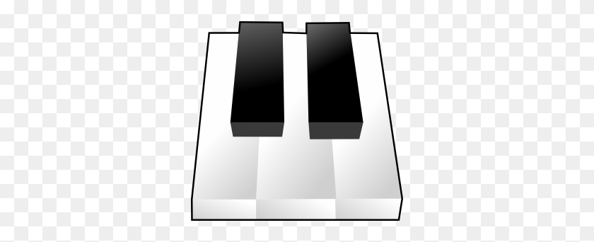 300x282 Keys Clip Art - Piano Keyboard Clipart