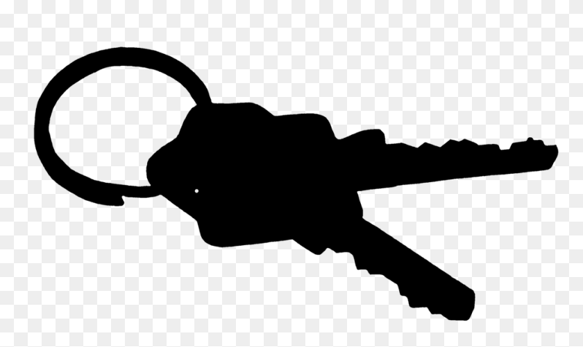 960x543 Keys Png Black And White Transparent Keys Black And White - House Key Clipart
