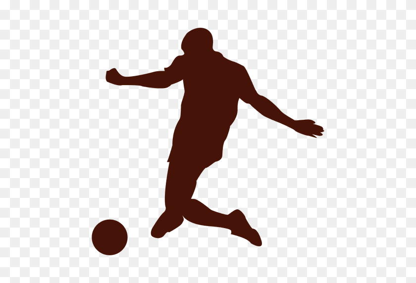 512x512 Kick Transparent Png Or To Download - Football Player Silhouette PNG