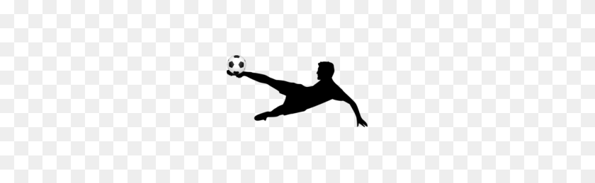 199x199 Kicking Soccer Ball Clip Art - Soccer Goal Clip Art