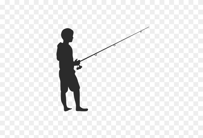 512x512 Малыш Мальчик Рыбалка - Рыбак Png