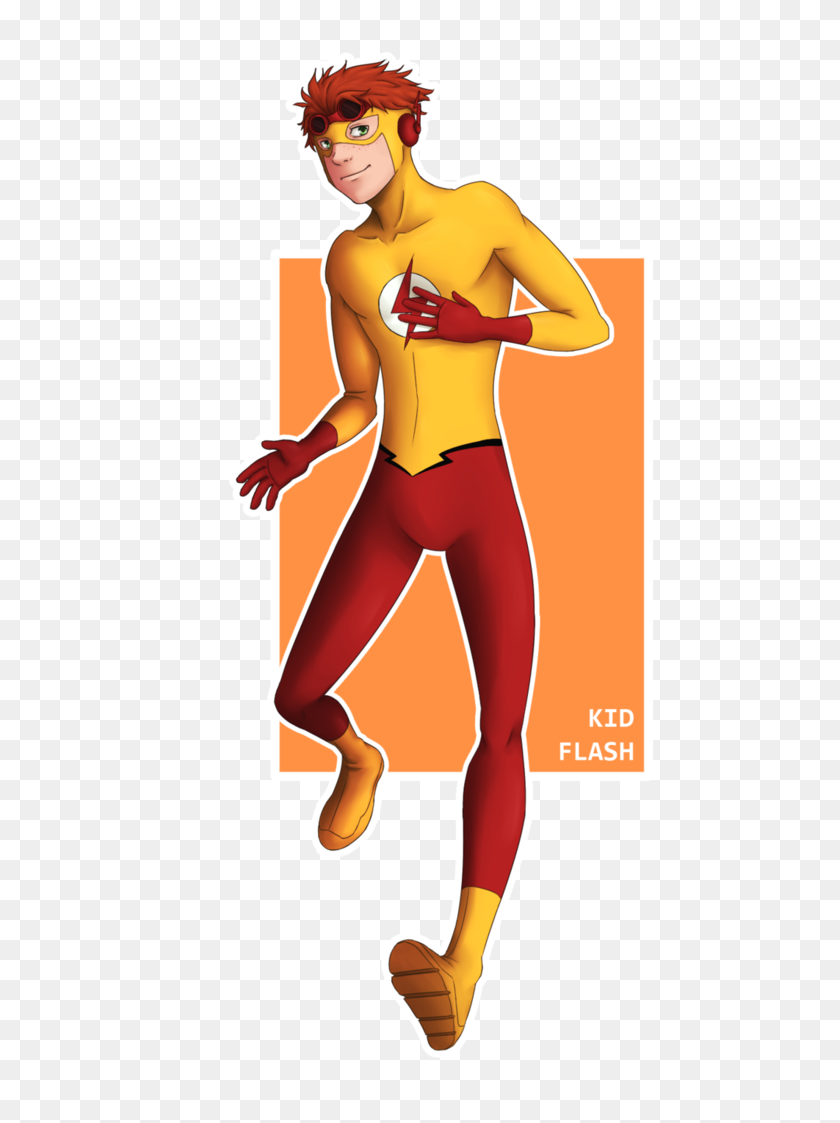 752x1063 Kid Flash From Young Justice - Kid Flash PNG