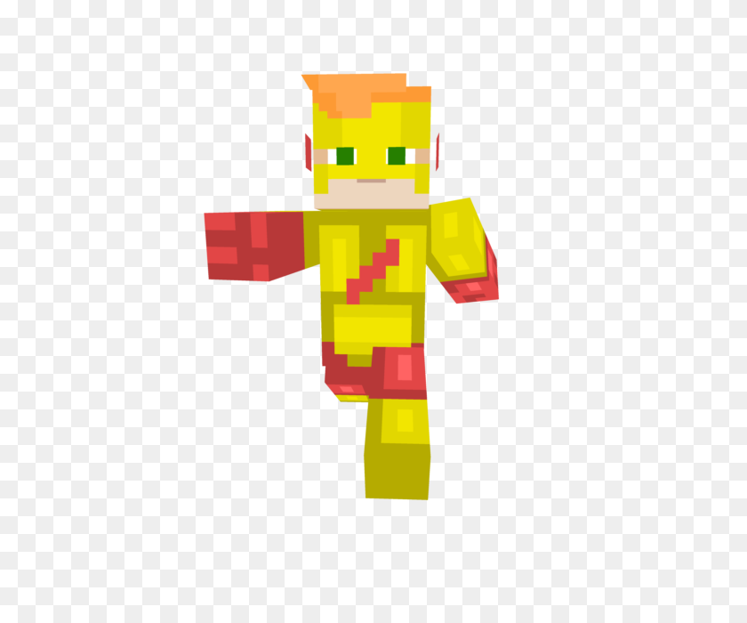 640x640 Kid Flash Minecraft Skin - Kid Flash PNG