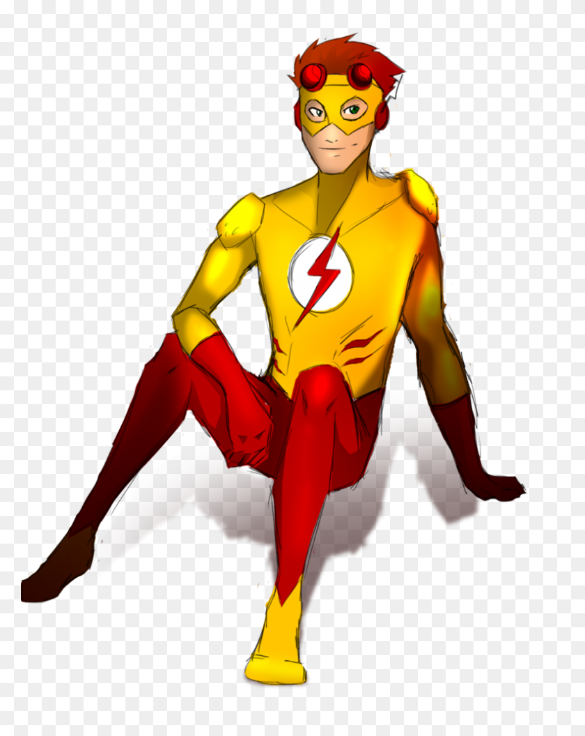 791x1011 Kid Flash Png Clipart - Flash PNG