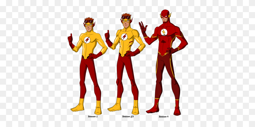 411x360 Kid Flash Png Clipart - Flash PNG