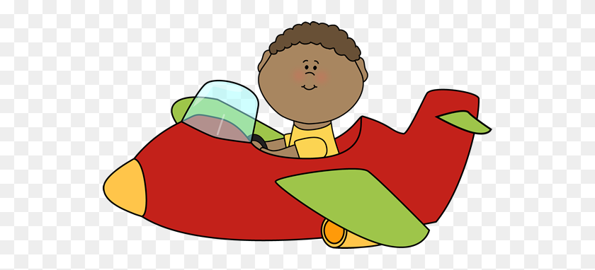 550x322 Kid Flying An Airplane Clip Art - Sheriff Star Clipart