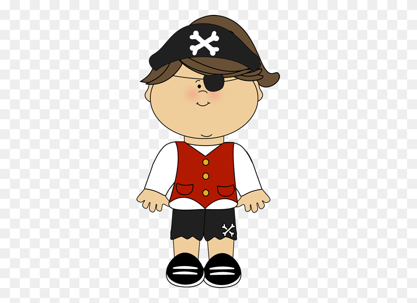 289x550 Kid Girl Pirate Clip Art - Boy Clipart