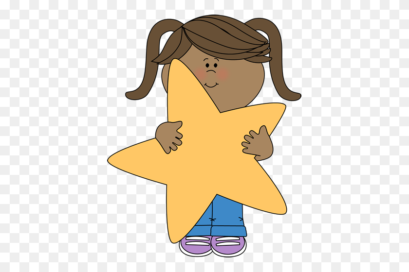 399x500 Kid Girl Star Clipart Collection - Girl Singing Clipart