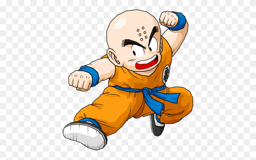 430x468 Kid Krillin - Krillin PNG