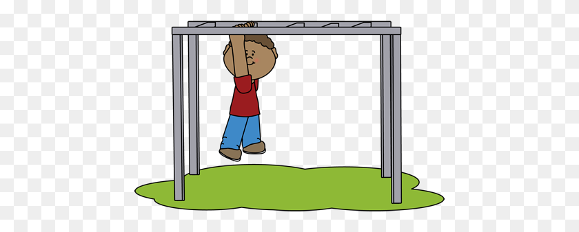 450x278 Kid On The Monkey Bars Clip Art - Kids Playing Clipart