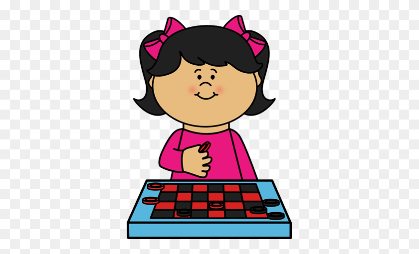 331x450 Kid Playing Checkers Clip Art - To Play Clipart