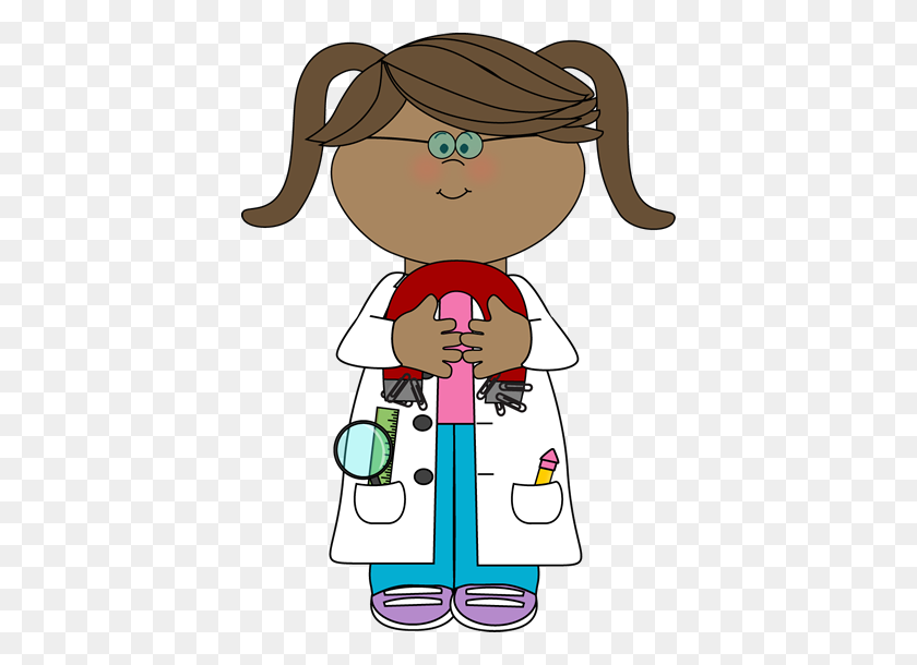 398x550 Kid Scientist With A Magnet With A Magnet Ciencias - Science And Technology Clipart