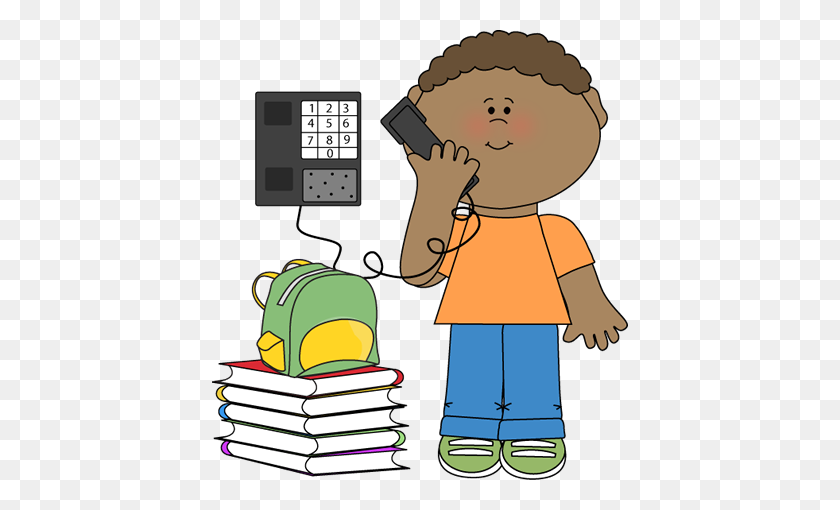 416x450 Ребенок Разговаривает По Телефону, Разговаривает По Телефону - Клипарт Невербальное Общение