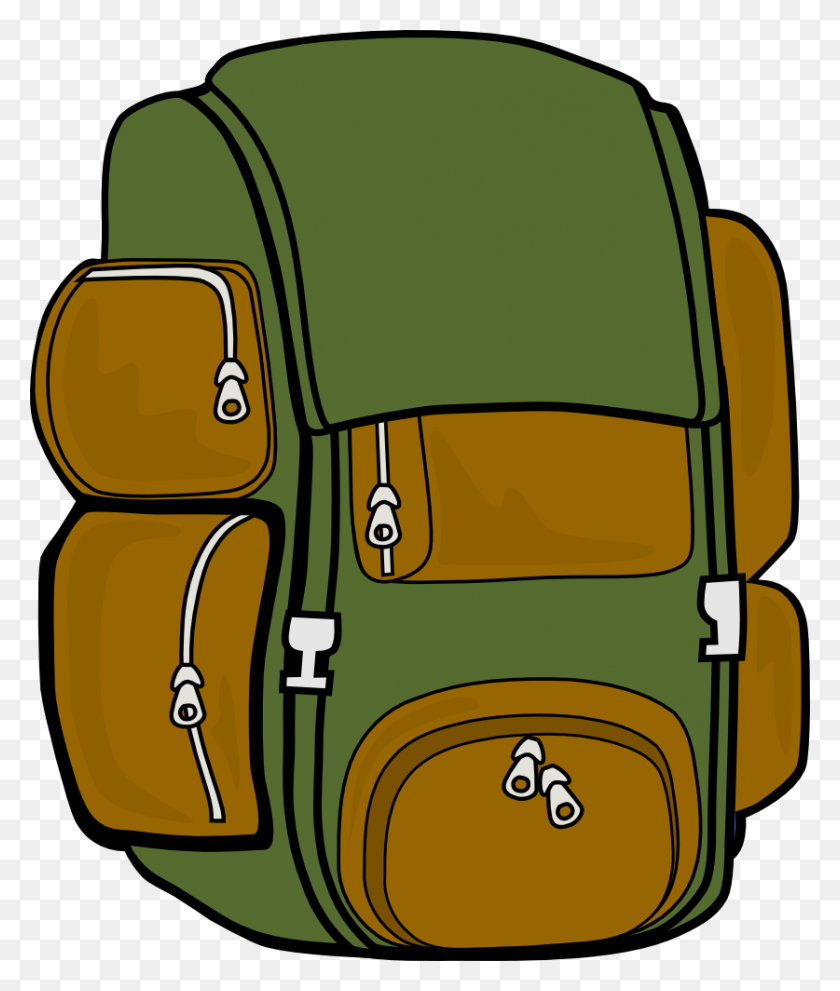 837x1000 Kid With Backpack Clipart Free Images - Car Seat Clipart