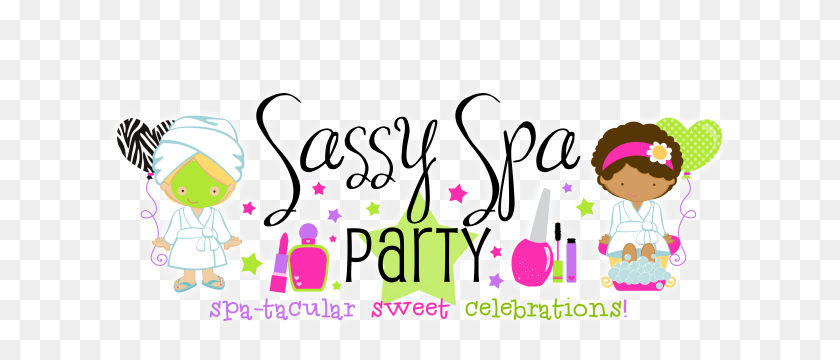 625x300 Kids And Childrens Spa Parties Houston, Girls Spa Birthday Party - Slumber Party Clipart