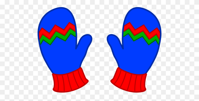550x367 Kids Blue Winter Mittens - Winter Gloves Clipart
