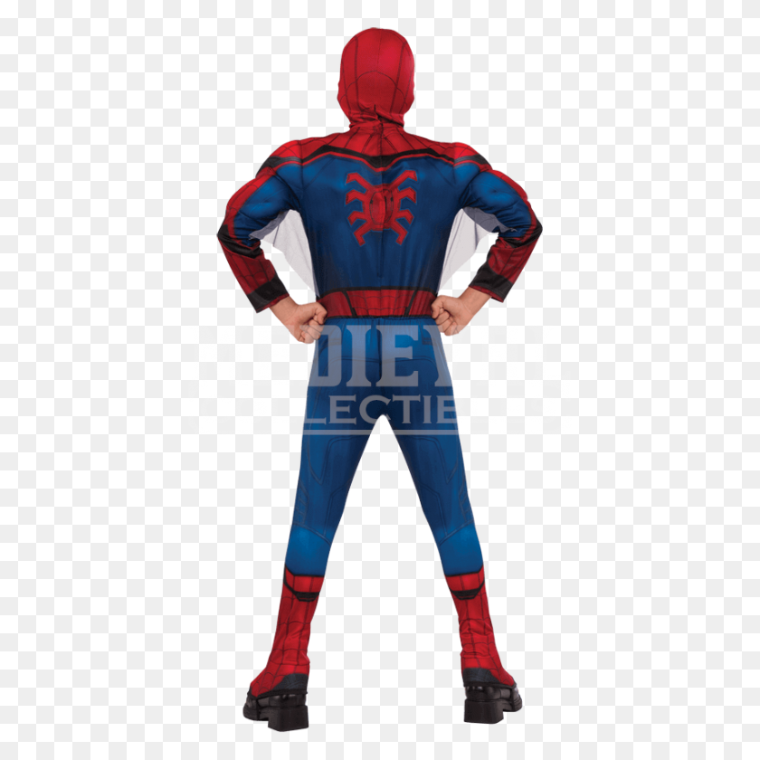850x850 Kids Deluxe Spider Man Homecoming Costume - Spiderman Mask PNG