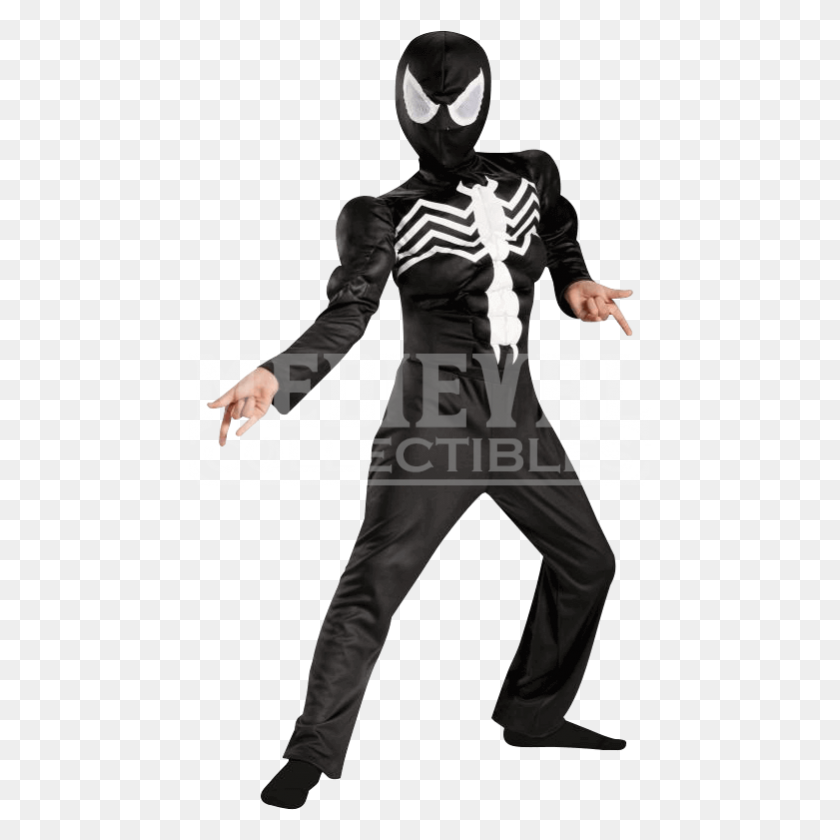 781x781 Kids Deluxe Spider Man Venom Costume - Bane Mask PNG