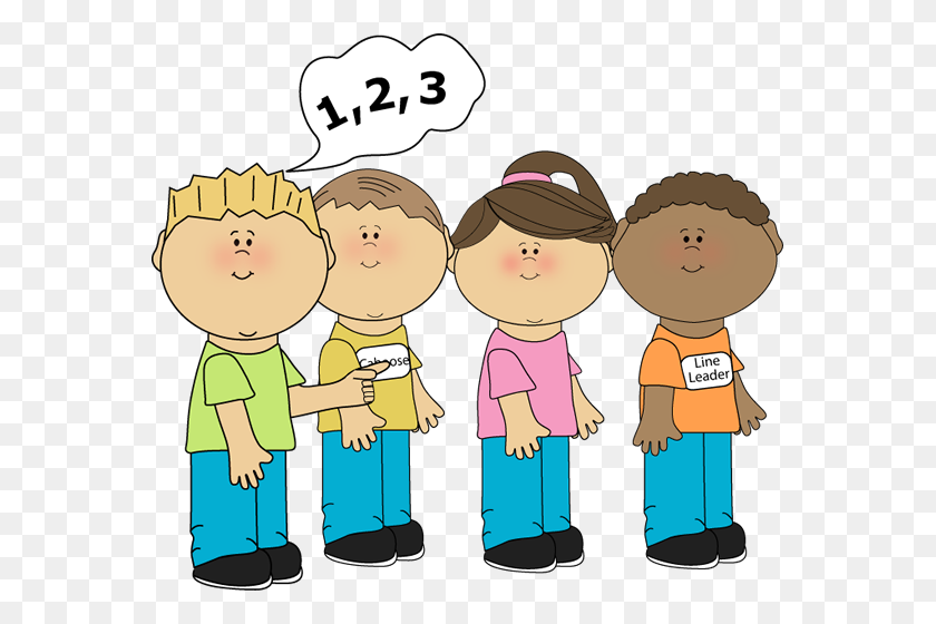 567x500 Kids In A Line Clipart - Blt Clipart
