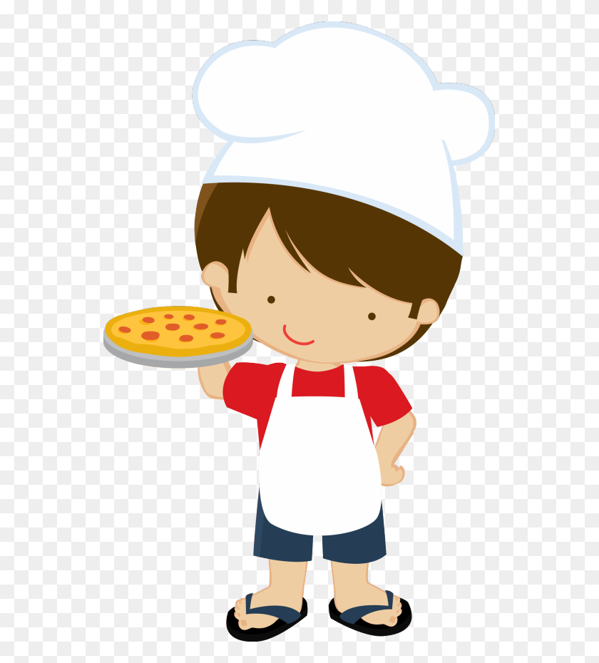 Дети на кухне картинки, пицца, пицца - Pizza Chef Clipart