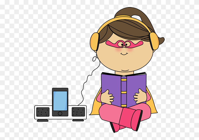 550x532 Kids Listening To Music Clipart Free Images - Music Kids Clipart