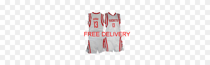 200x200 Kids Nba Houston Rockets Harden White Uniforms - Houston Rockets PNG