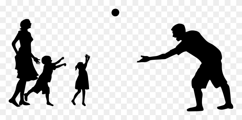 2290x1050 Kids Playing Silhouette Png Png Image - Kids Silhouette PNG