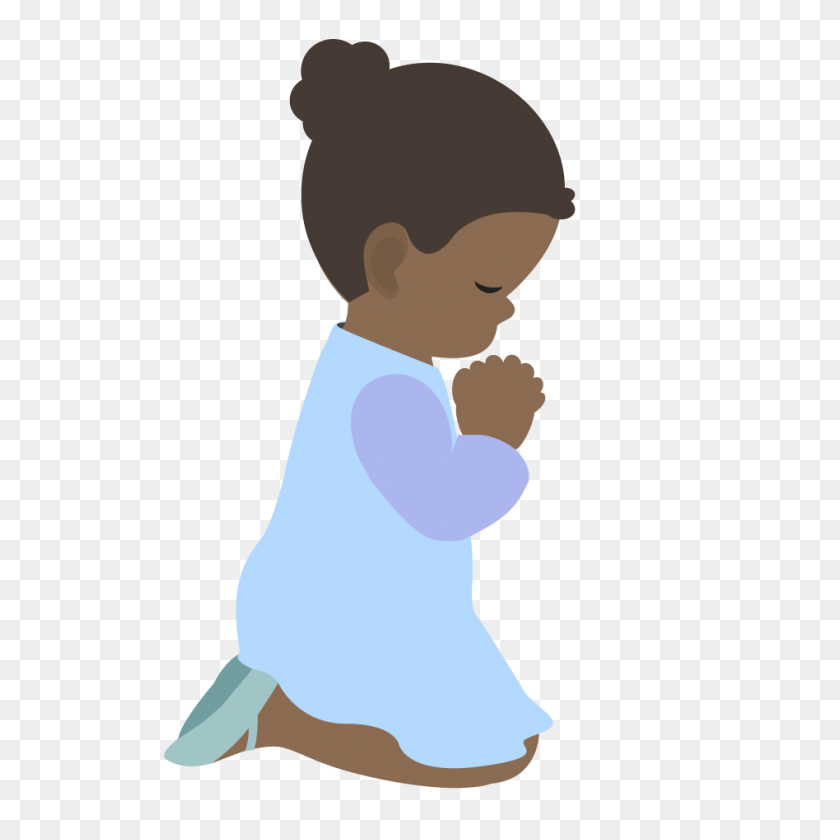 948x948 Kids Prayer Clipart - Child Walking Clipart