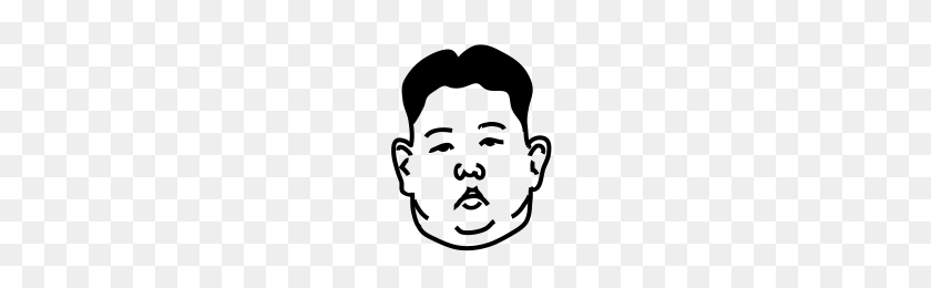 200x200 Kim Jong Un Icons Noun Project - Kim Jong Un Face PNG