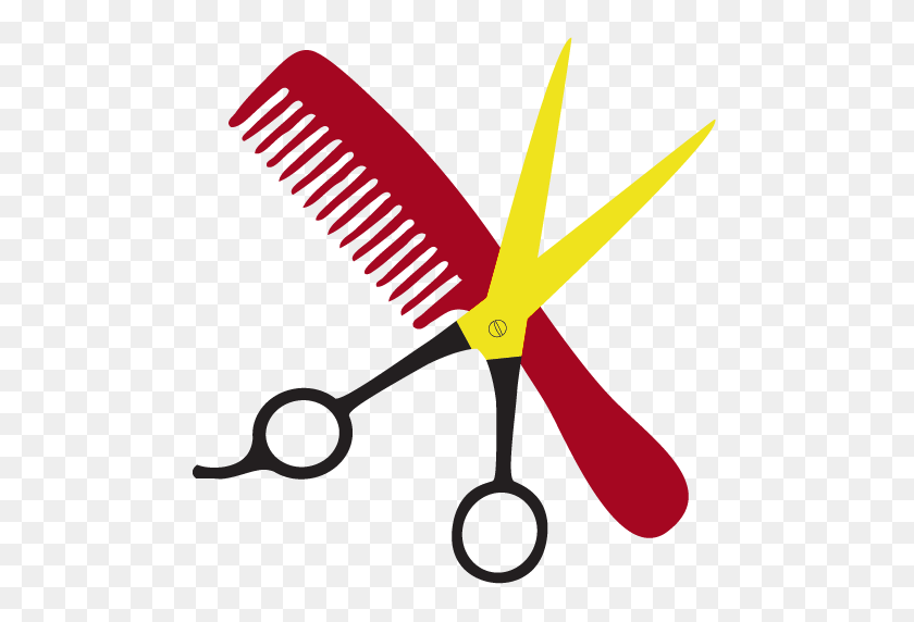 512x512 Kim's Services - Hair Cutting Scissors Clip Art