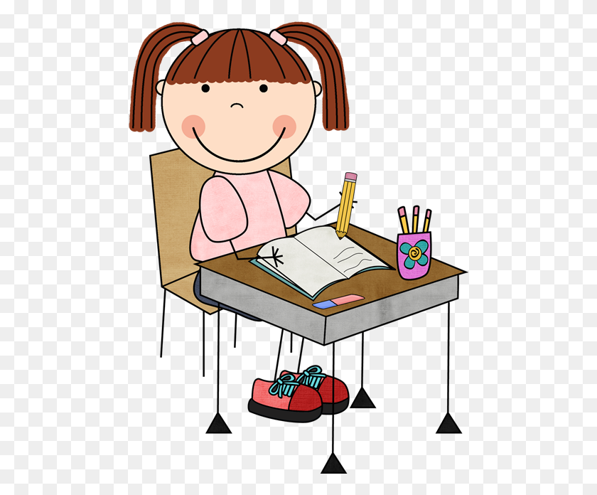 478x636 Kindergarten Enrichment Activities - Children Writing Clipart