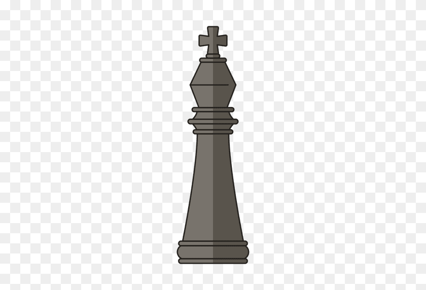 512x512 Шахматный Король Фигурка Черный - Шахматы Png