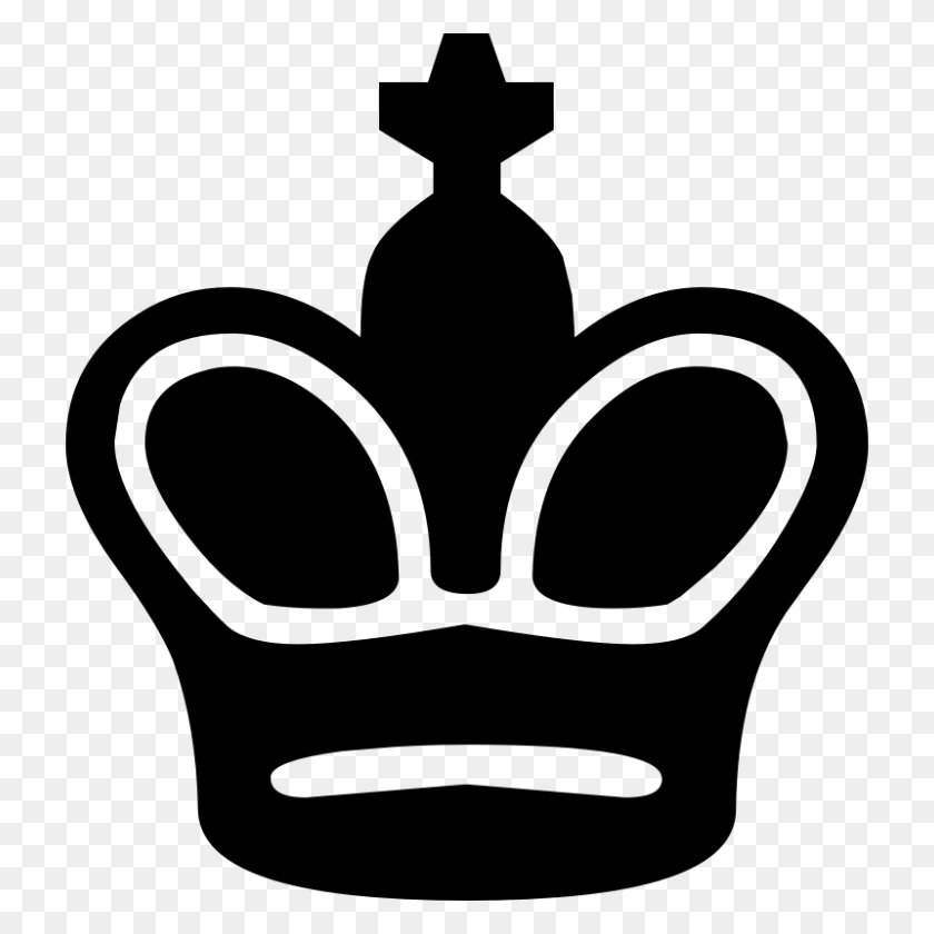 800x800 King Chess Piece Symbol - Chess Pieces Clipart