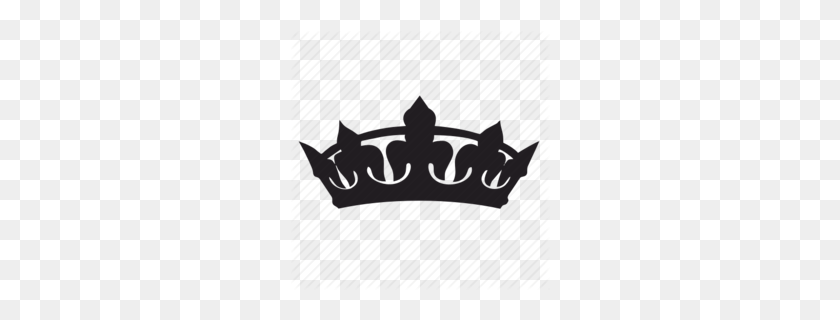 260x260 King Crown Silhouette Clipart - Black Crown Clipart