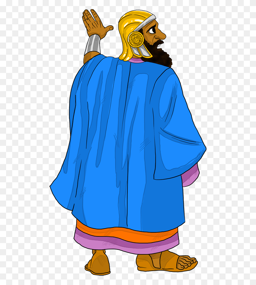 517x878 King Cyrus - Queen Esther Clipart