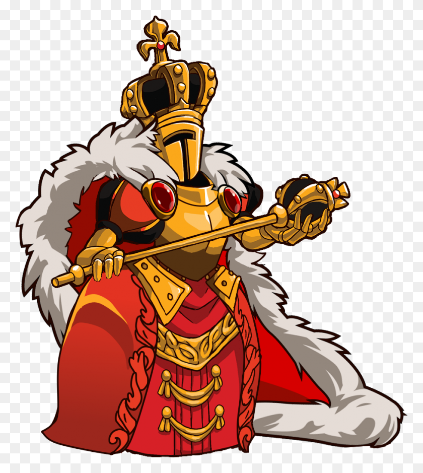 908x1024 King Knight As Cute As Queen Knight Is, She Also - Shovel Knight PNG