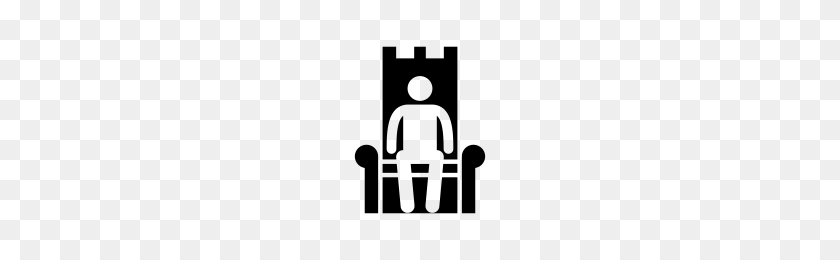 200x200 King On Throne Icons Noun Project - King Throne PNG