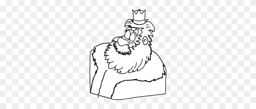 252x299 King Outline Clip Art - King Clipart Black And White