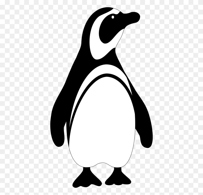 424x750 King Penguin Black And White Emperor Penguin Download Free - Penguin Black And White Clipart