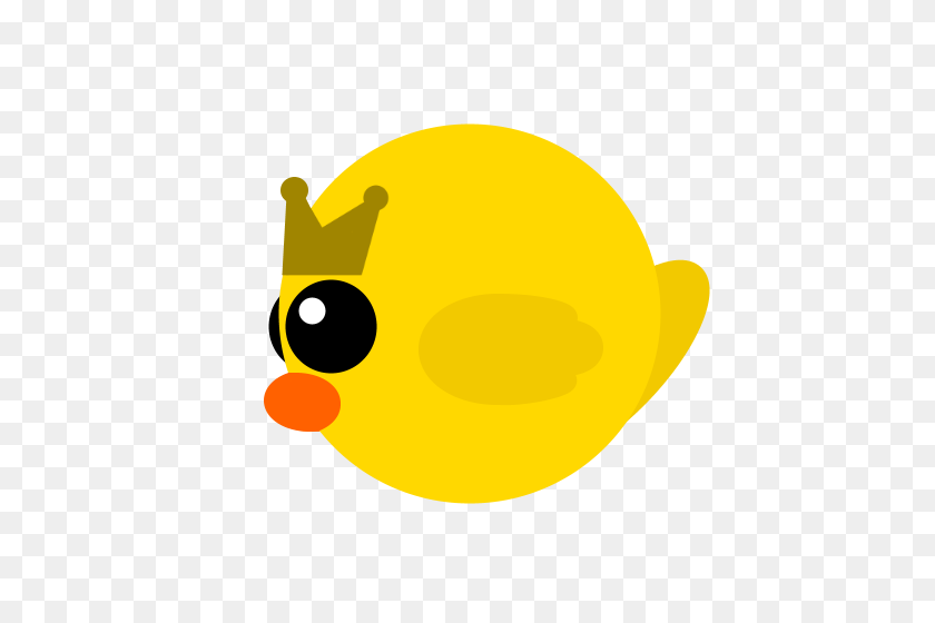 500x500 King Rubber Duck - Imágenes Prediseñadas De Pato De Goma