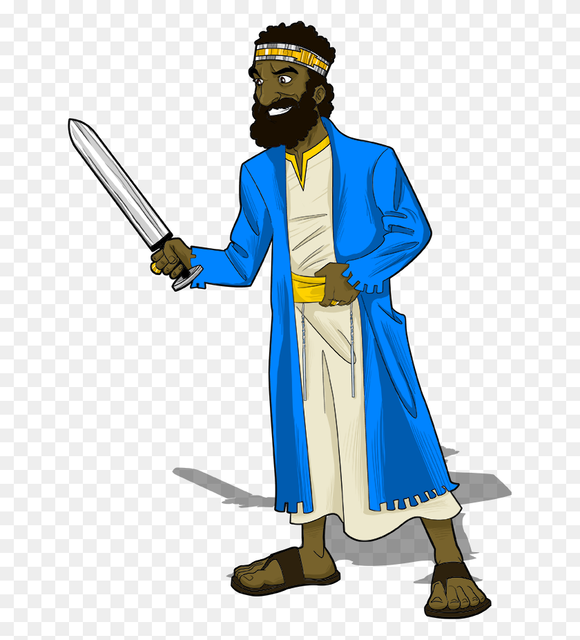 643x866 King Saul Bible Characters - Goliath Clipart