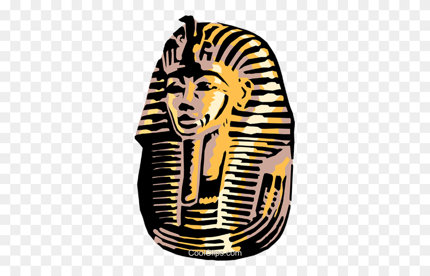 313x480 Маска Тутанхамона Без Лицензионных Отчислений В Векторном Формате - Король Тутанхамона Png